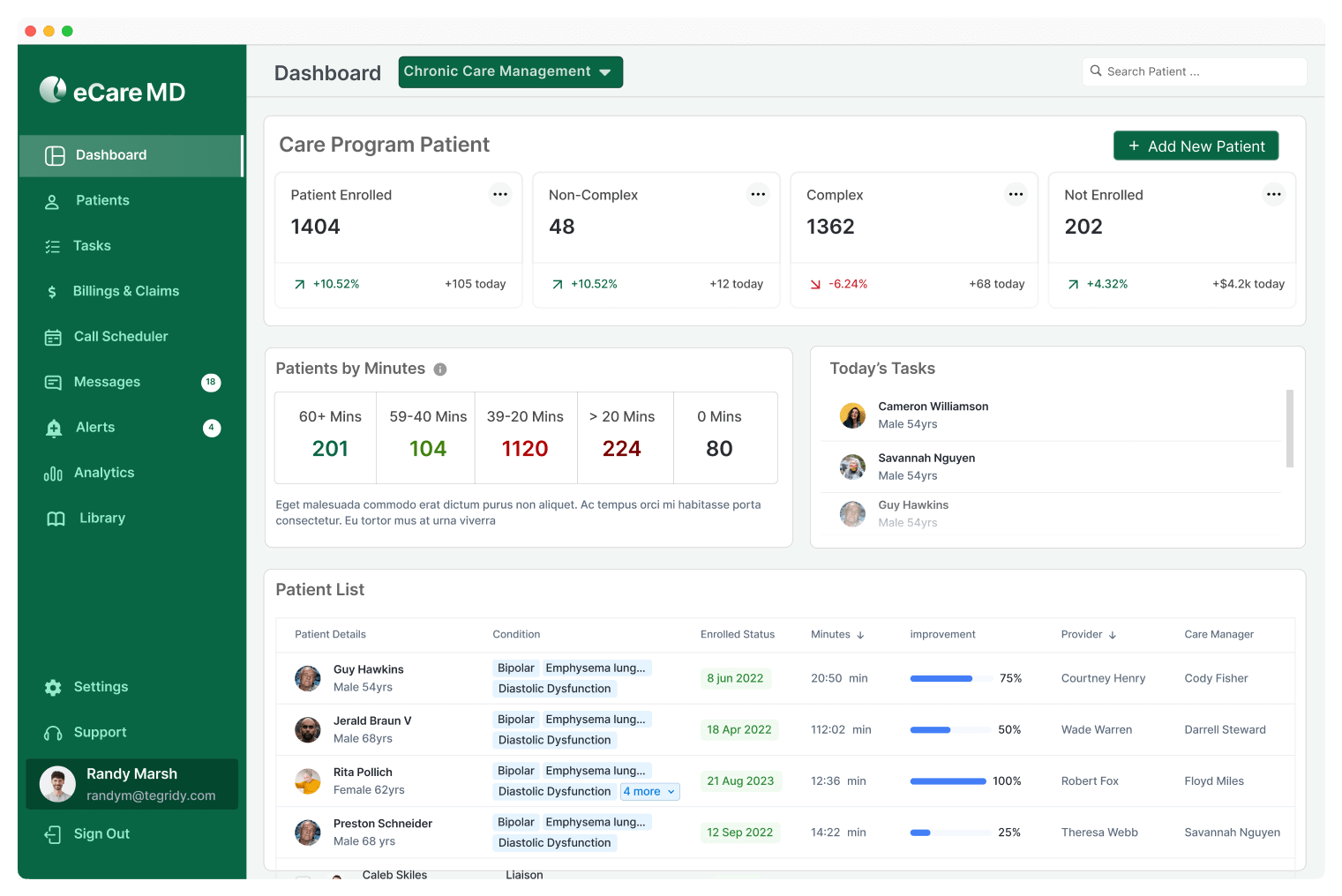 Picture showcasing software dashboard
