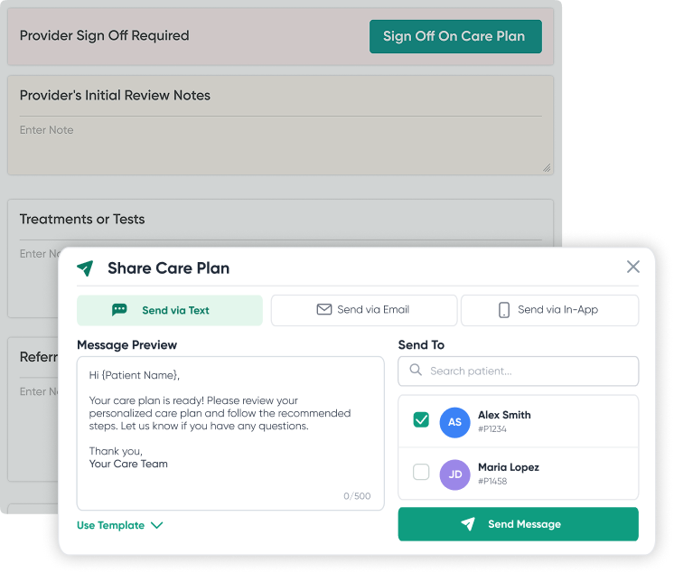 Share Care Plan with Patients via Text and Email Feature Image