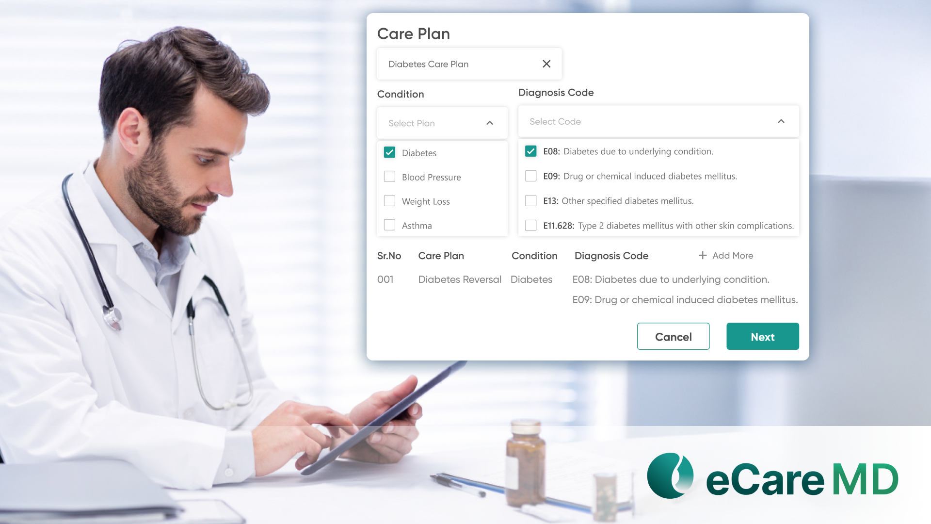 Built-in condition-specific care plans Image