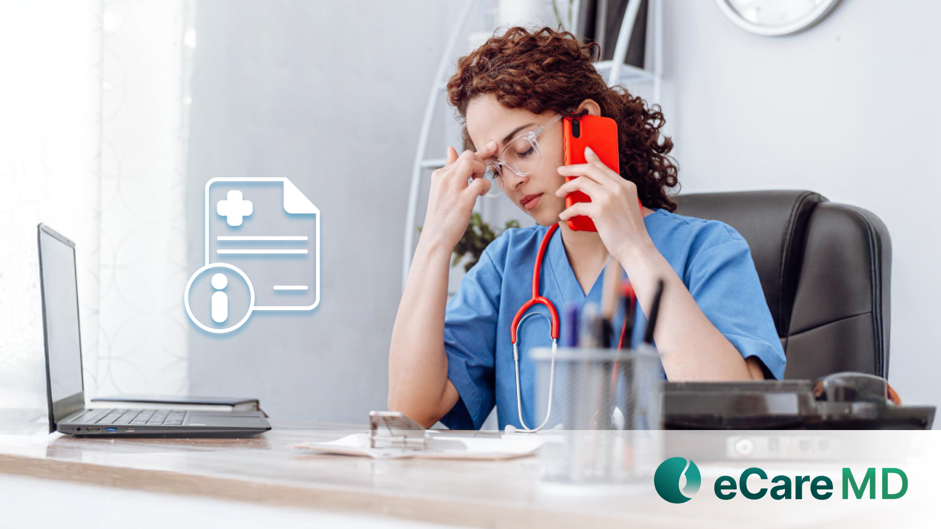 Patient reach for consent and education Image