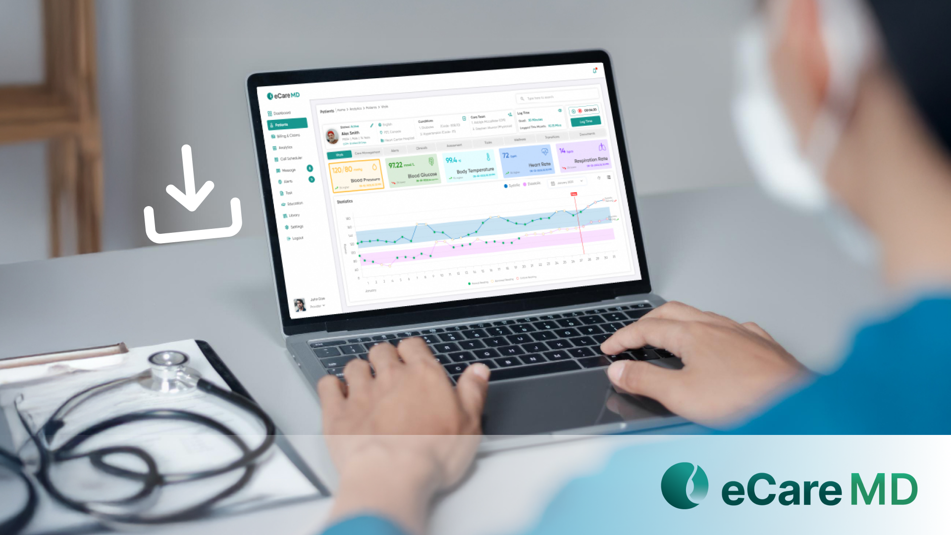 eCareMD’s EHR import functionality Image
