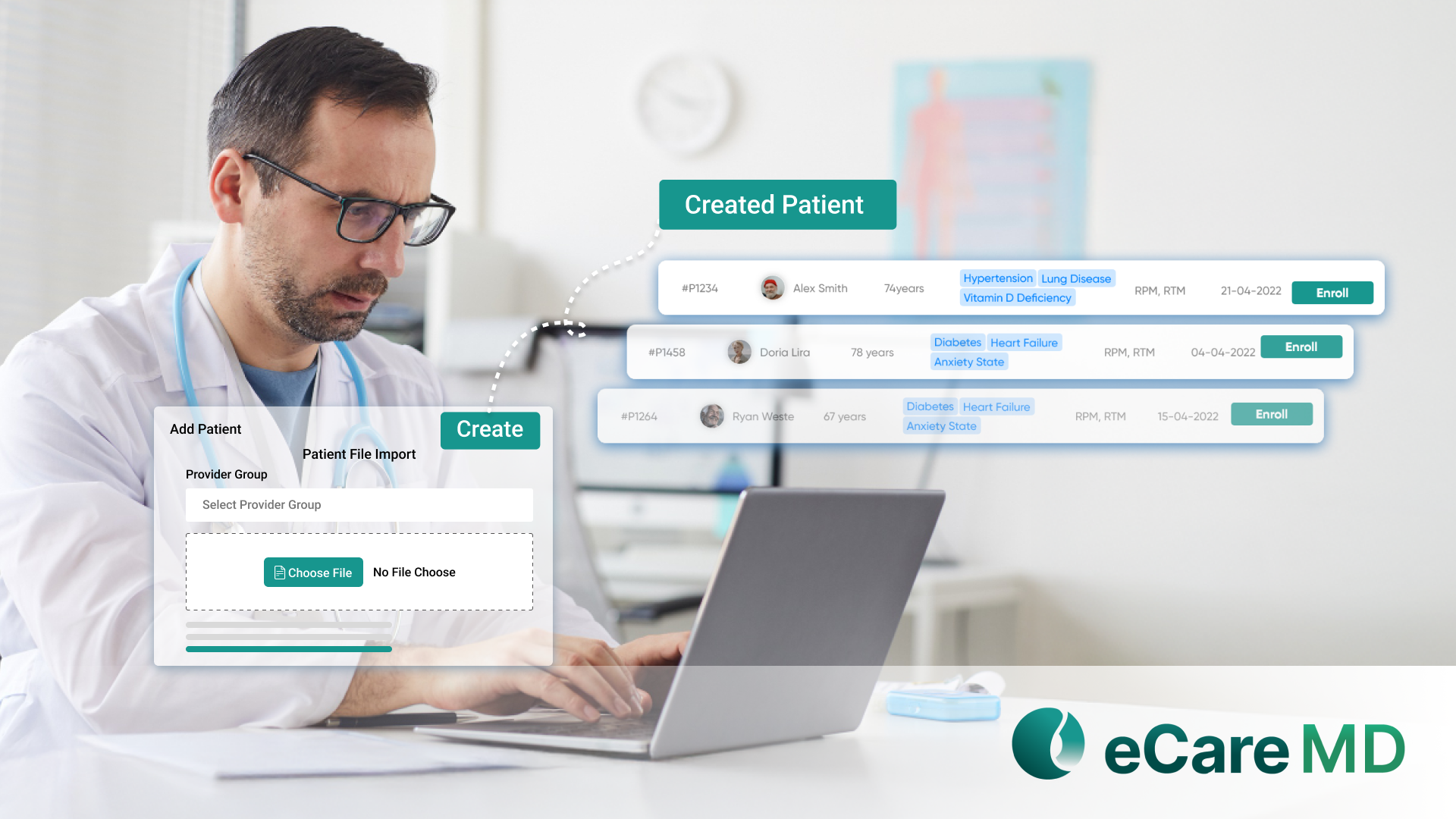 Bulk patient onboarding and outreach Image